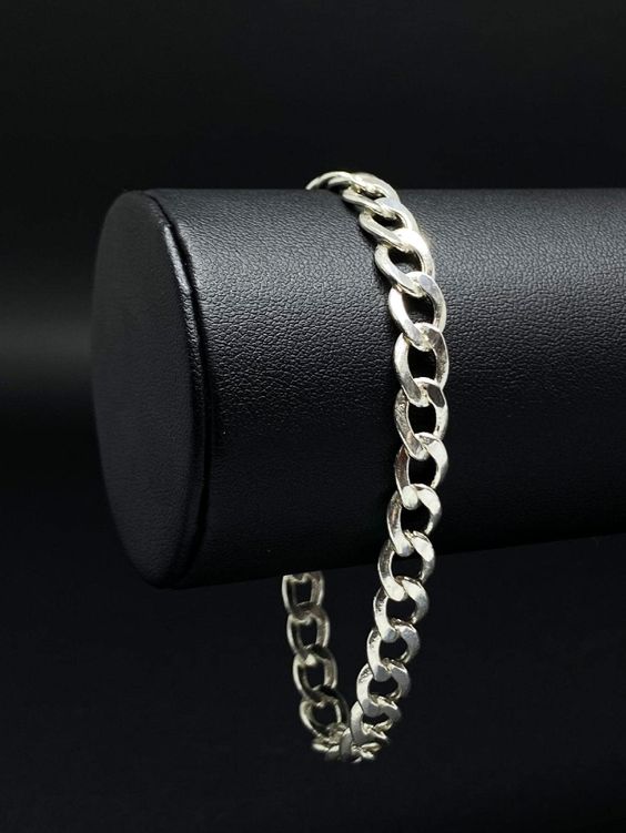 Silverco Bold Curb Link Silver Bracelet