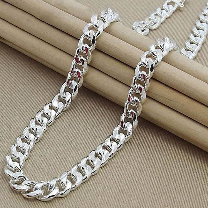Cuban Link  Silver Chain – 10mm (20"/22")