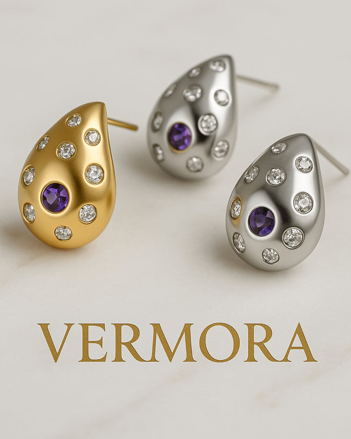 Vermora Galaxy Dewdrop Studs