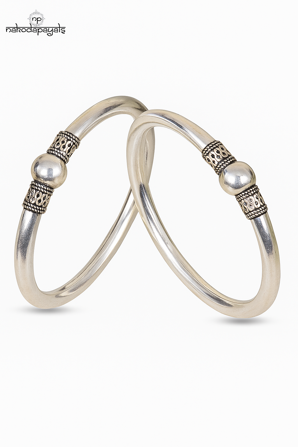 Classic  Silver Tribal Bangles