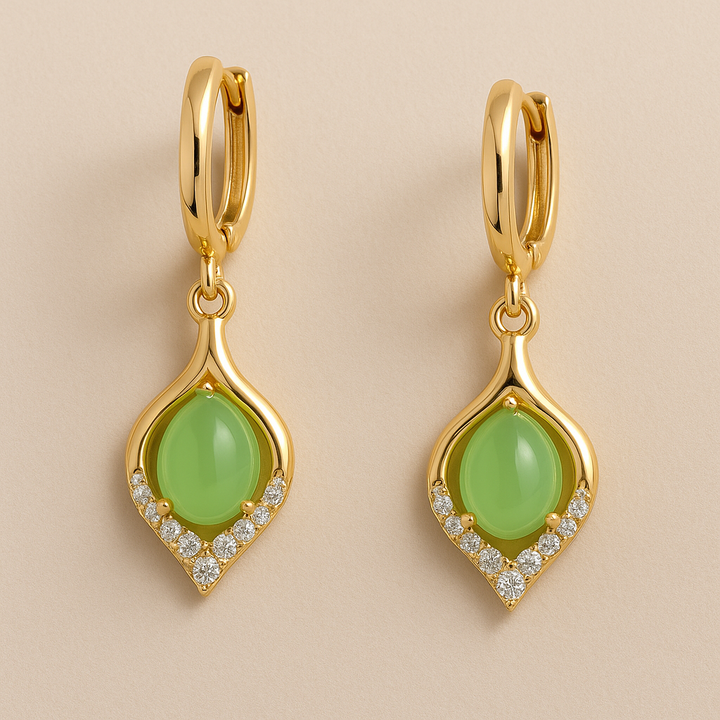 VERMORA Celestial Leaf Drop Earrings