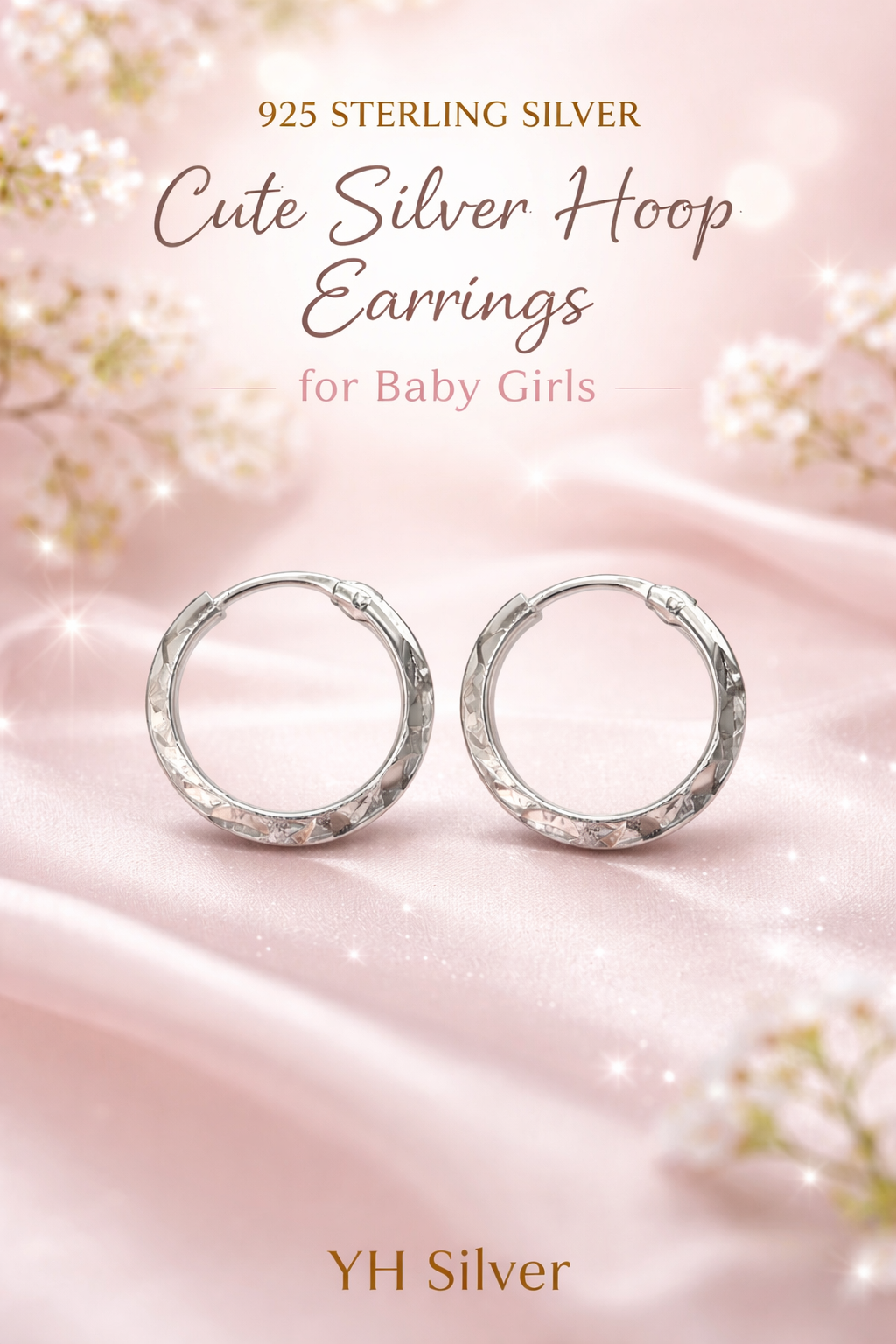 Tiny Shine 925 Sterling Silver Baby Hoop Earrings