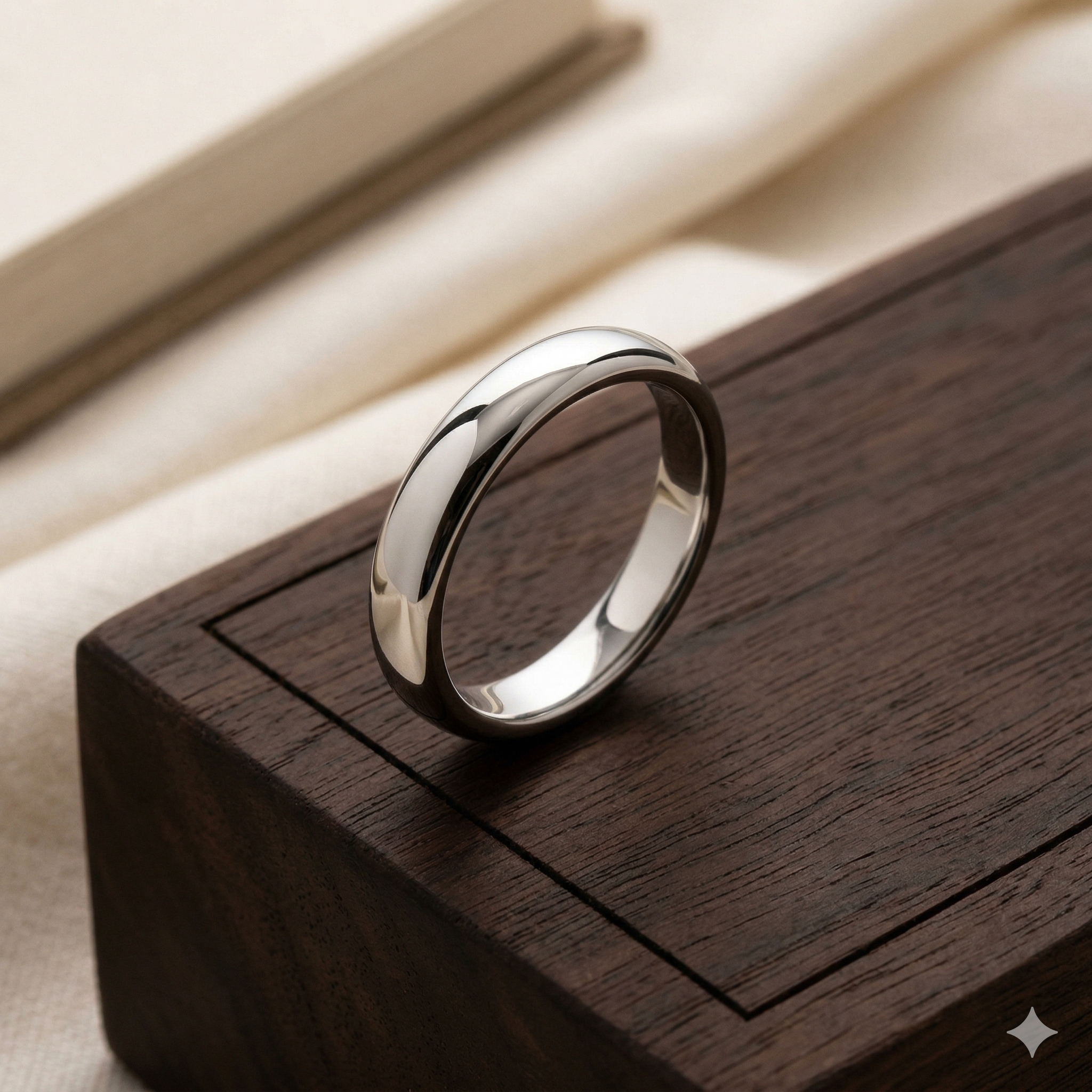 Silver Plain Band Ring