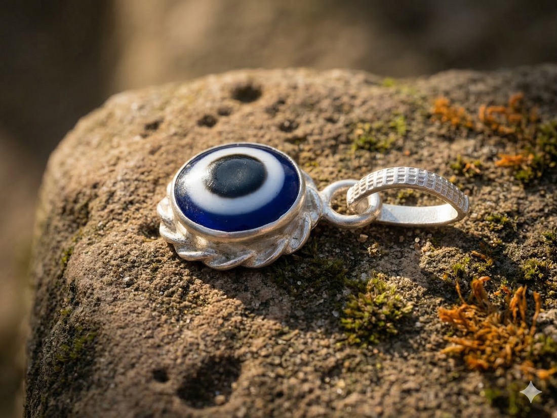 Silver Evil Eye (Najariya) Locket Pendant