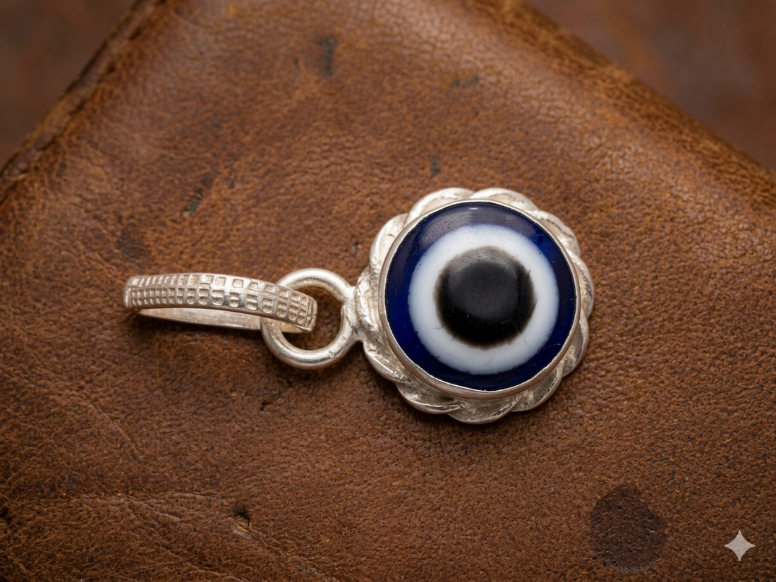 Silver Evil Eye (Najariya) Locket Pendant