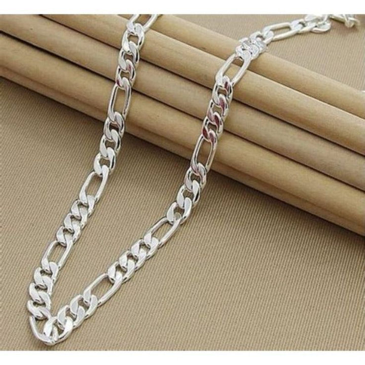 Figaro Link  Silver Chain