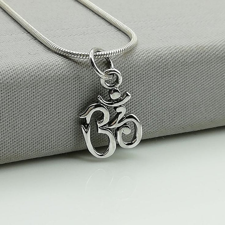 Silver Chain with OM Locket – Divine Style in Every Detail