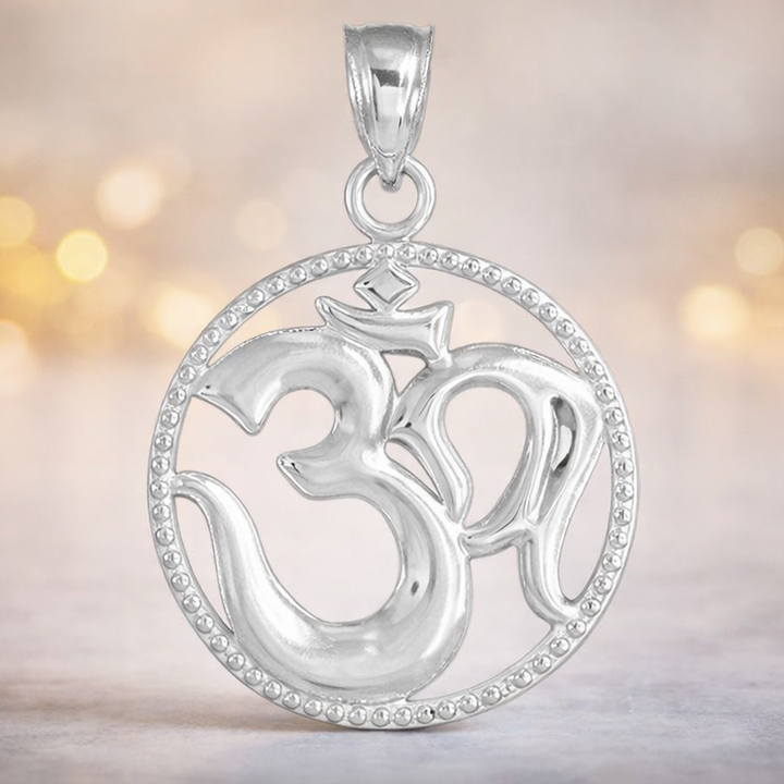 Divine Om 925 Sterling Silver Pendant