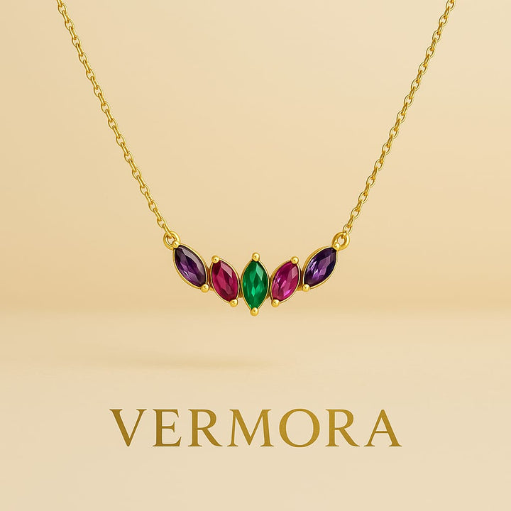“Meher Marquise Gem Necklace