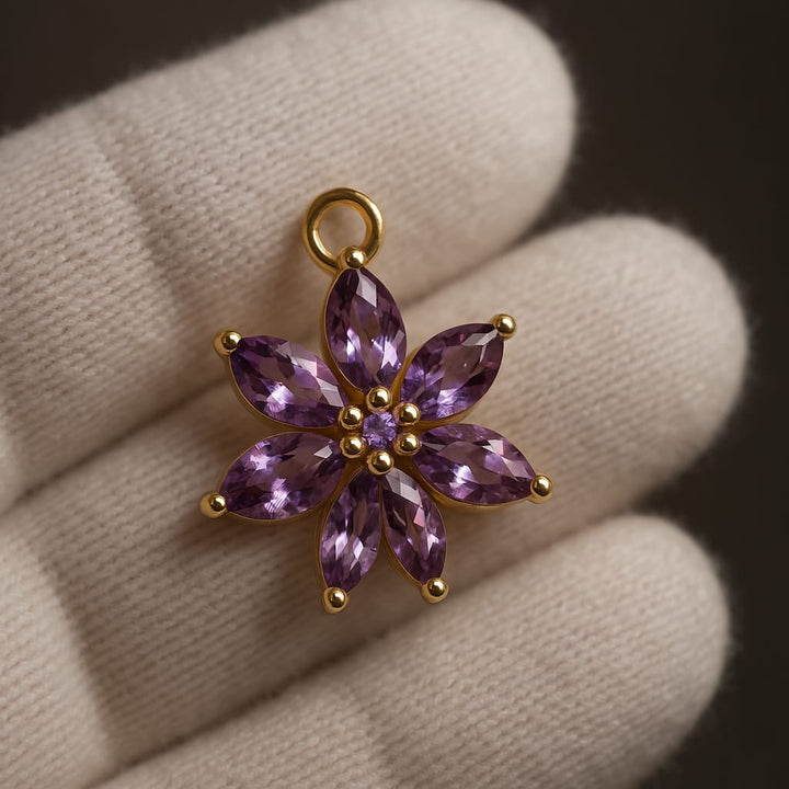 “Lavanya Amethyst Bloom Pendant”