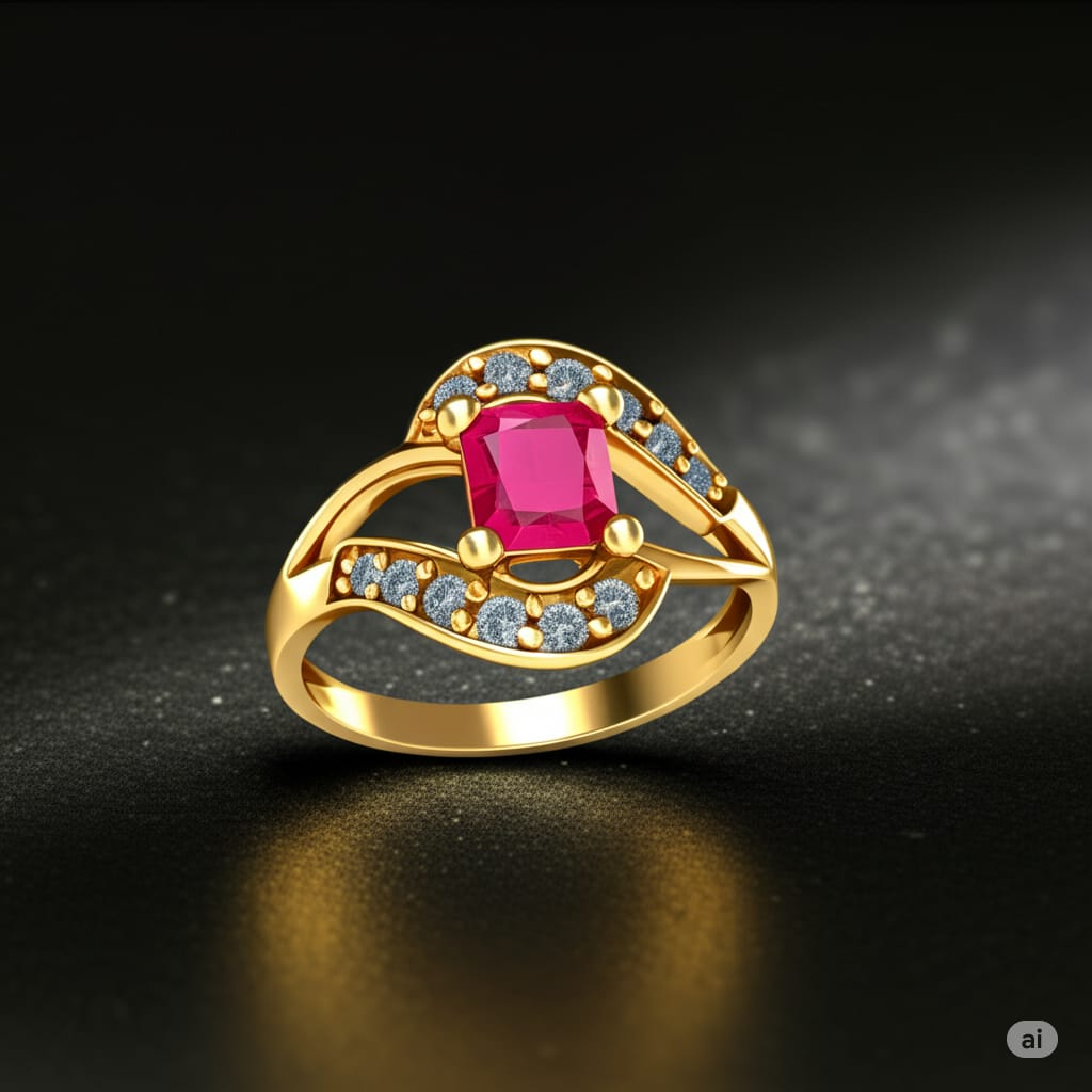 Ruby Radiance Gold Vermeil Ring