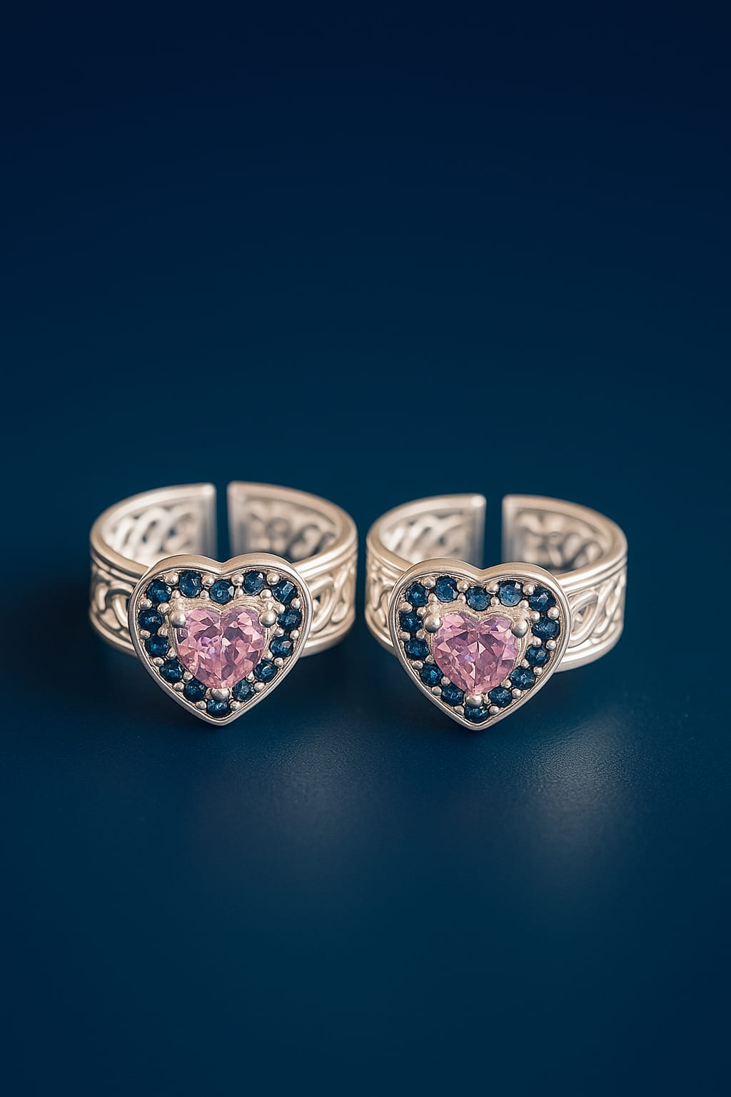 Heartstone Silver Toe Ring – Silverco Heirlooms Collection