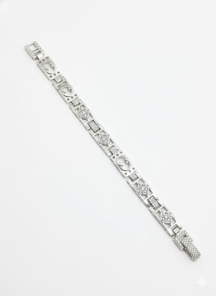 Silver Glyph Luxe Bracelet