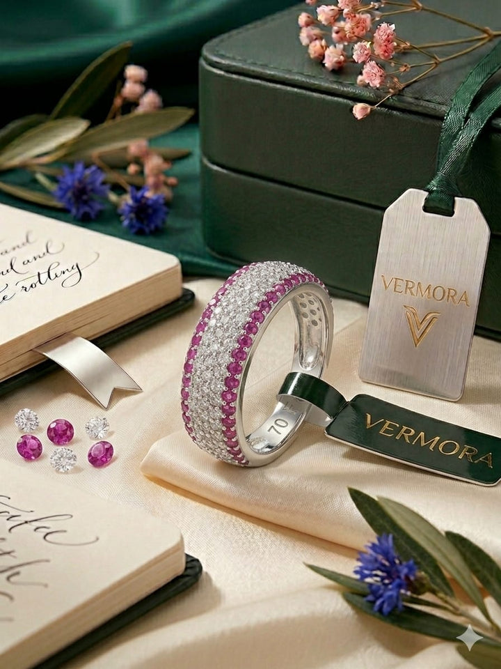 Soft Blush Crystal Ring