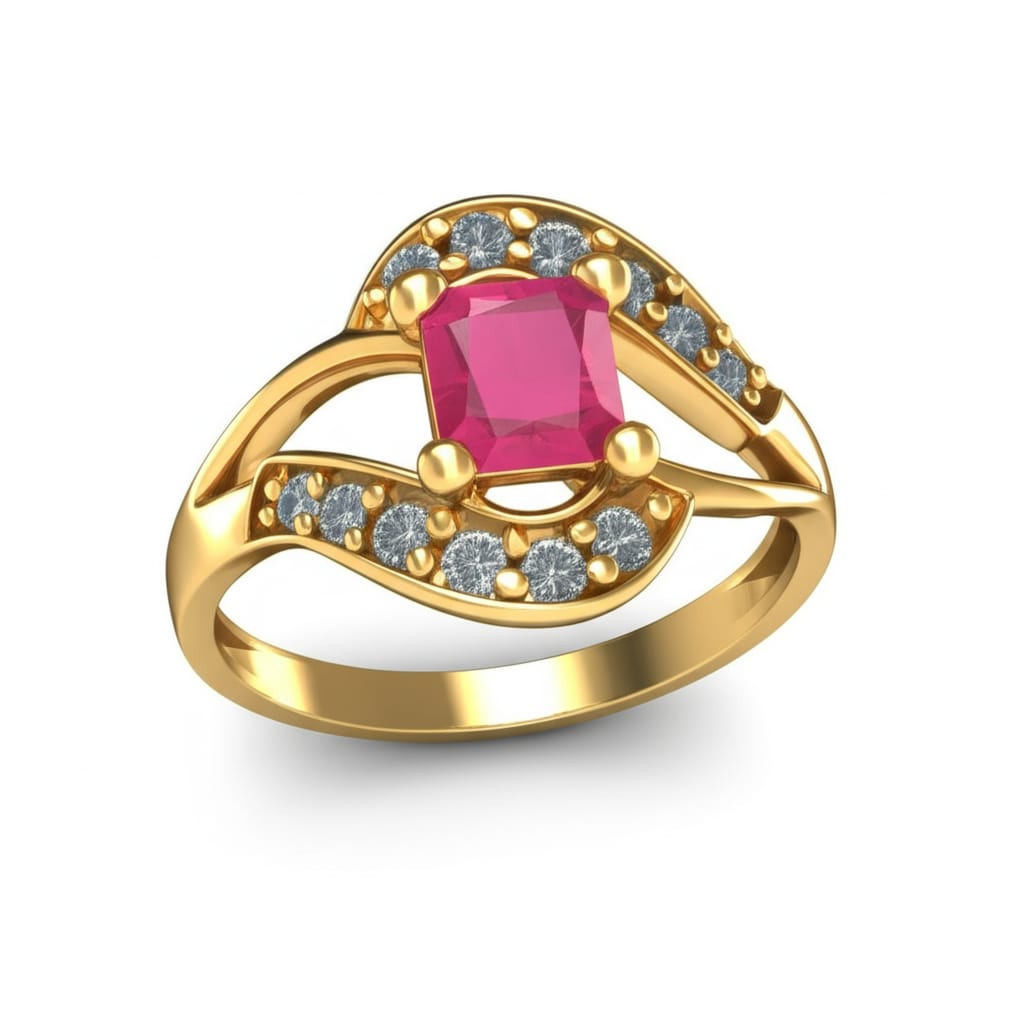 Ruby Radiance Gold Vermeil Ring
