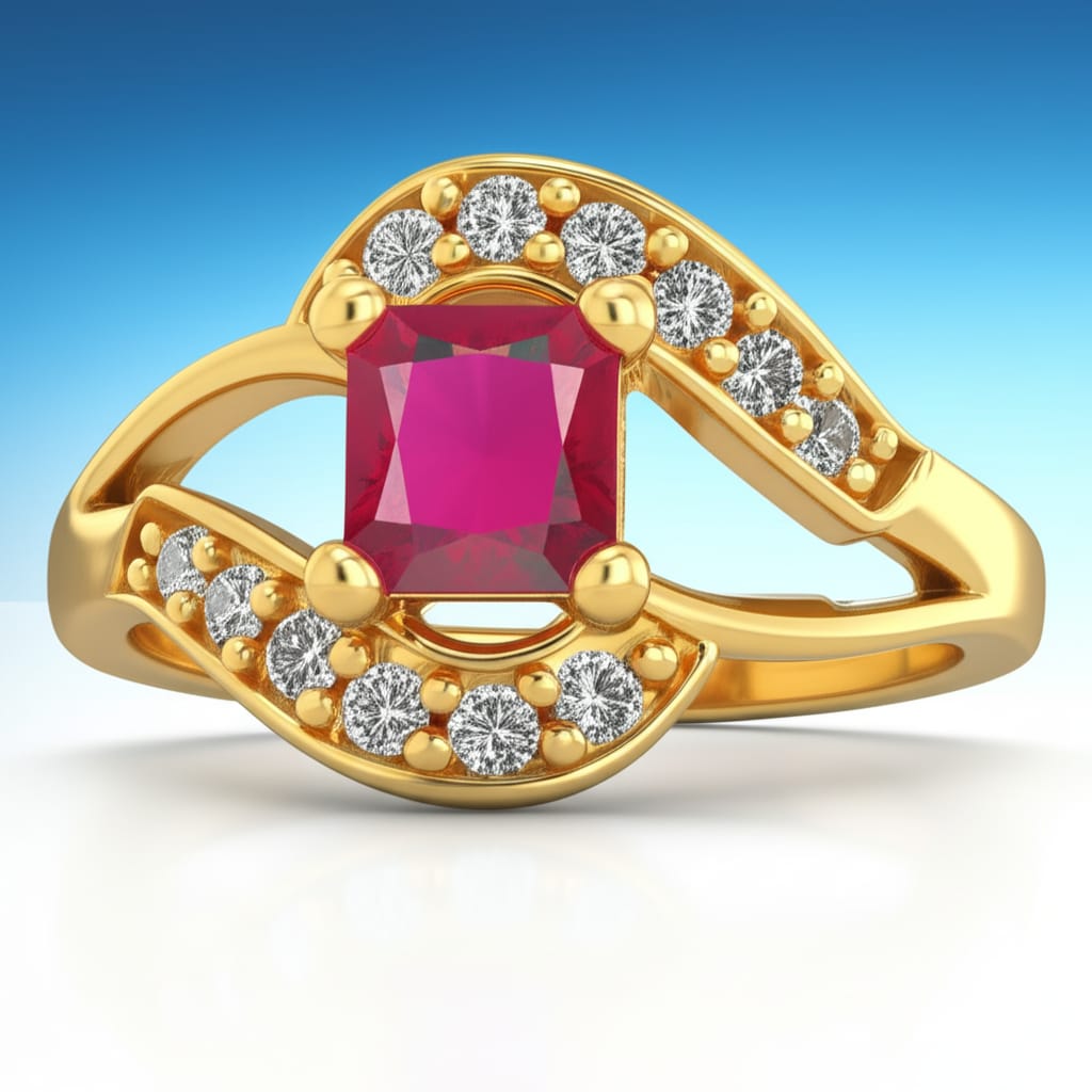 Ruby Radiance Gold Vermeil Ring