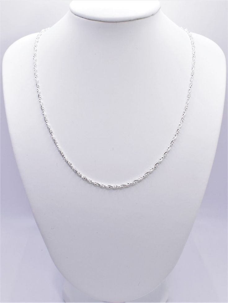 Silver Twisted Rope Chain
