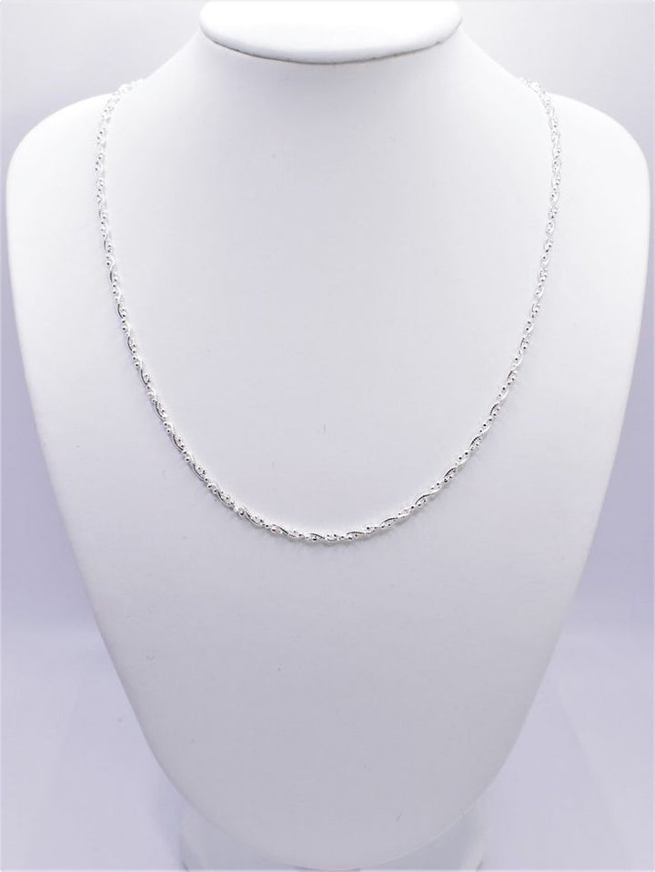 Silver Twisted Rope Chain